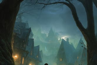 make stunning fantasy book cover art book design, e book cover design