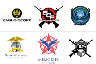 do unique skull, tactical military, army, badge logo design for you business