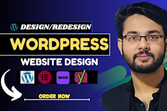 design or redesign wordpress website, responsive website