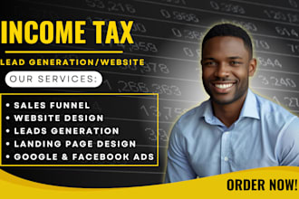 income tax leads tax website finance website bookkeeping website tax loan leads