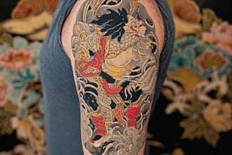 make a traditional japanese irezumi tattoo