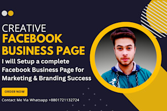setup a complete facebook business page for marketing and branding success