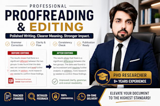 proofread and edit your research manuscript for publication