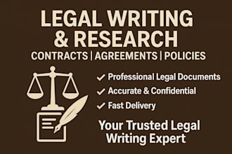 deliver reliable legal writing, editing, and research