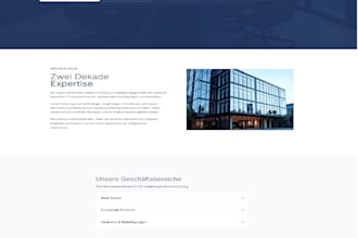 website modern build or rebuild and with responsive layout