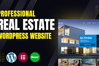 design a professional wordpress real estate website