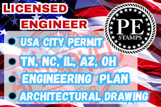 draw review and stamp engineering plan architectural drawing floor plan pe mep