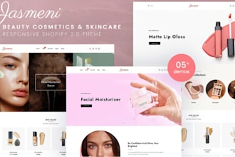 design beauty cosmetics website skincare makeup website beauty cosmetics store