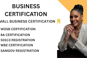 do sam gov, mbe certification, wosb, dbe, sba, mwbe, 8a, wbe, 501c3 registration