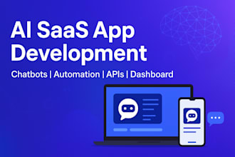 develop chatgpt ai saas app, ai chatbot, web app, or ai software