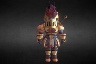 create a 3d modeled armor and clothing for roblox