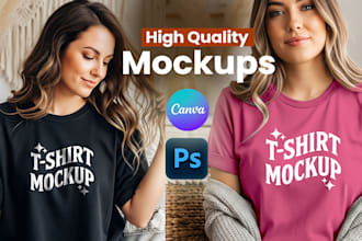 create realistic t shirt mockups for pod sellers and brands