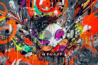 do illustration expresionism art, graffity, abstract