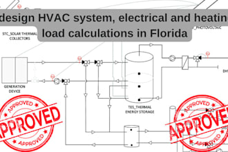 design hvac system, electrical and heating load calculations in florida
