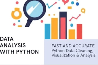 do python data analysis, cleaning and visualization