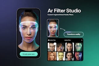 create a custom ar filter for instagram, tiktok, or snapchat