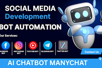 social media bot, facebook bot, tiktok bot, youtube bot, twitter bot, automation