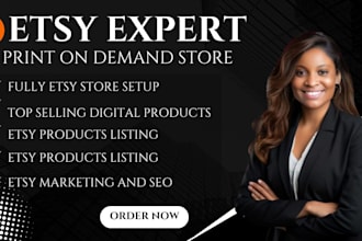 do etsy store creation etsy shop setup etsy SEO listings etsy digital product