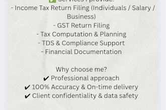 do bookkeeping, accounting, financial and tax filing