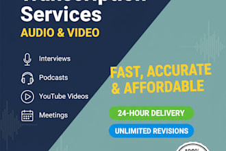 provide accurate and fast audio and video transcription