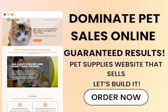 design pet supplies store website that drives sales, boosts your pet care brand