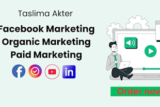 do facebook organic and paid promotion for USA UK business
