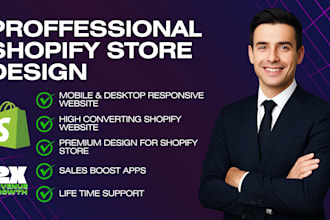 design a professional and modern shopify store