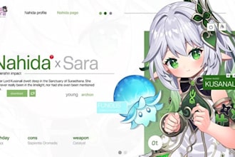 develop comic website anime website, manga website, book website