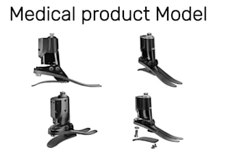 medical 3d product design,prototype model,prosthetics,implants,devices,step,stl