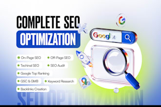 do on page, off page and technical SEO for your website