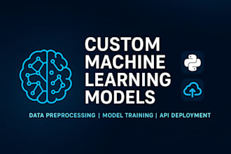 create machine learning models to predict sales, trends, or automate tasks