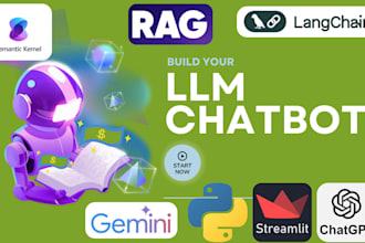 develop custom ai chatbot and apps with llms langchain rag