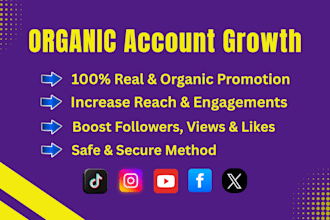 promote tiktok instagram and youtube organically