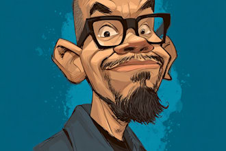 draw funny cartoon characters, caricatures and custom logo