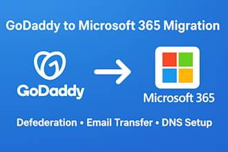 do godaddy office 365 to microsoft 365 email migration