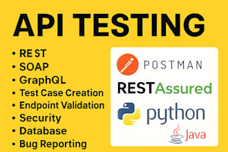 do API testing and database validation