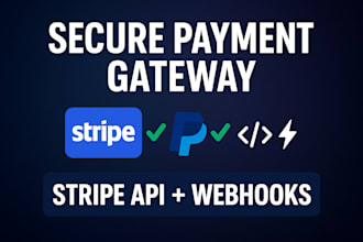 do stripe payment gateway integration with stripe API and webhooks