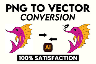 convert logo, redraw image, png to vector, recreate files