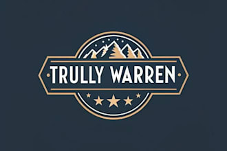 make unique minimalist text logo design
