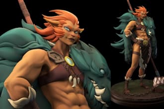 stylized 3d character model game ready 3d character for unity or unreal engine