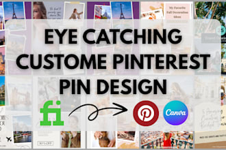 design unique and branded pinterest pin for engagement