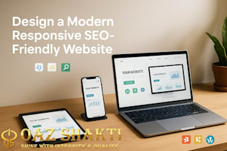 design a modern responsive seo friendly website