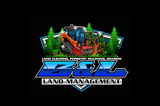 create exclusive and marvelous forestry mulching logo design