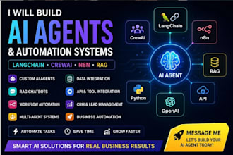 build custom ai agents, rag chatbots and n8n automation