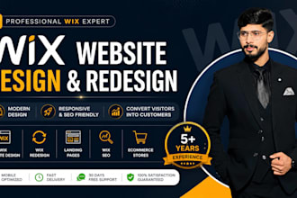 design or redesign wix website and wix ecommerce