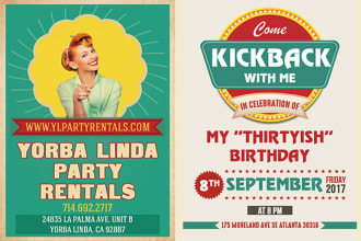 design retro flyers and posters