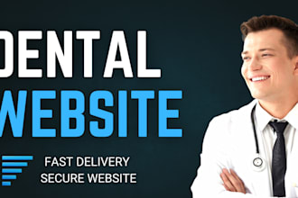 build dentist website for dental clinics with SEO and clinic website