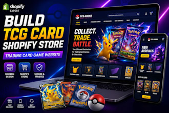 build pokemon website, pokemon shopify store, pokemon tcg trading card website