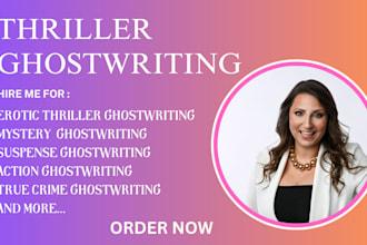 write your thriller, mystery, crime fiction or true crime story