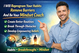reprogram your habits, remove barriers, and be your mindset coach